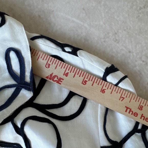 Coldwater Creek Floral Embroidered Jacket Women's 14 Artsy Boho Resort Chic Coat - Picture 9 of 12